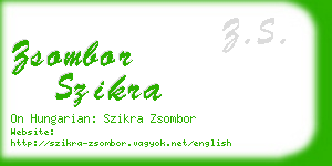 zsombor szikra business card